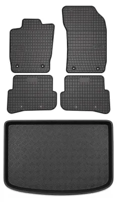 Obrázok produktu pre Gumové autokoberce SolidPRO + vaňa kufra pre: Audi A1 8X 2010- sportback (hatchback) 5 ks