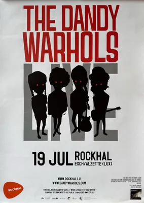 Productafbeelding van The Dandy Warhols - Concert Luxemburg 2014 - Affiche / Poster - 40x60 cm