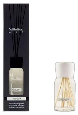 Obrázek produktu pro Millefiori Milano Difuzér s tyčinkami White Musk 100 ml