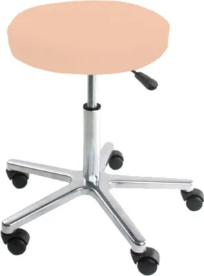 Produktbild von Hockerbezug rund : Farbe Frottee - Apricot, Größe - Ø 28-35 cm