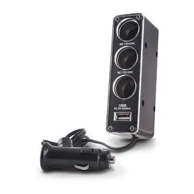 Produktbild von Forever 3-in-1 Kfz-Steckdosenverteiler mit USB-Anschluss CSS-03