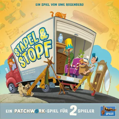 Produktbild von Asmodee LOG0158 - Lookout Spiele - Patchwork Spiel Stapel & Stopf