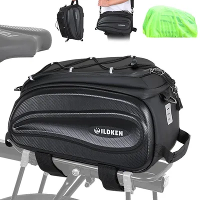 Immagine prodotto di Borsa da bicicletta, portapacchi, 12 litri, riflettente, impermeabile, guscio rigido
