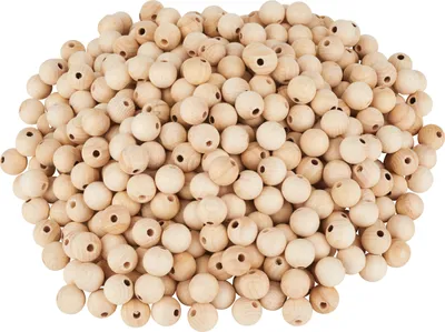 Produktbild von VBS XXL Holzkugeln durchgebohrt Ø 15 mm, 1.000 Stück
