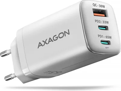 Zdjęcie produktu dla Axagon ACU-DPQ65W ładowarka do urządzeń przenośnych Telefon komórkowy, Netbook, Laptop, Smartfon, Smartwatch, Tablet,