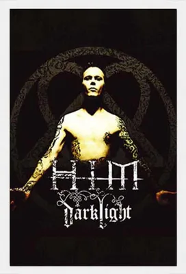Image de HIM - Poster - Darklight + cadre amovible, Shinsuke® Maxi MDF blanc, vitre acrylique