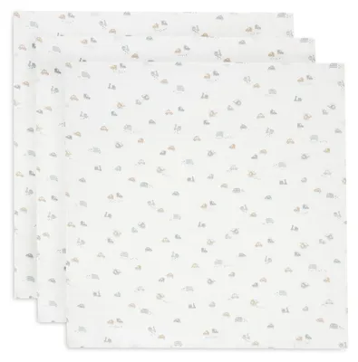 Produktbild von Jollein 535-851-68075, Wickeldecke, Mehrfarbig, Weiß, Muster, Junge/Mädchen, Maschinenwäsche, 60 °C