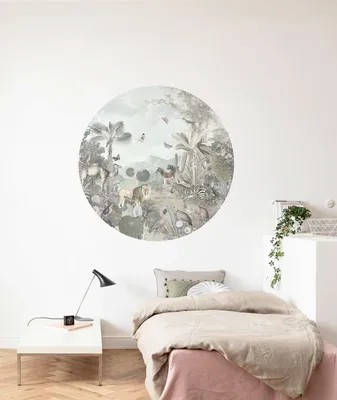 Produktbild von Komar Vlies Fototapete rund und selbstklebend "Utopia" - Größe: 125 x 125 cm (Breite x Höhe) - 1 Stück