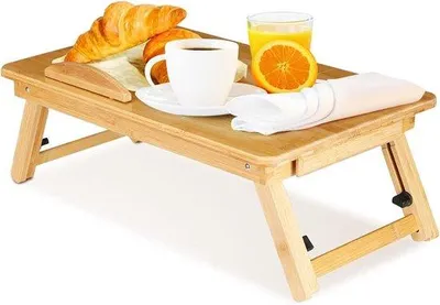 Produktbild von Famanu Laptoptisch für Bett - höhenverstellbar, aus Bambus