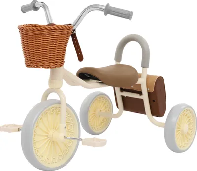Produktbild von Dreirad Kinder mit Pedalen Weiß für 2-6 Jahre max 30kg