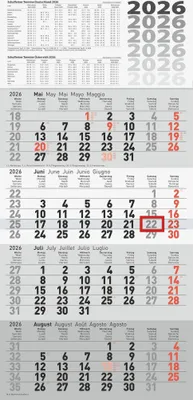 Zdjęcie produktu dla Wandkalender 33x635cm gr 4M/1S