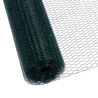 Produktbild von CCLIFE Maschendrahtzaun Wühlmausgitter Geflügelnetz , Maschenweite 25 mm , Höhe 100 cm , Länge 25/50 m , PVC-Beschichtet Grün