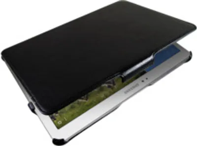 Produktbild von Optima Book Case Lychee für Galaxy Tab Pro 10.1, Schwarz