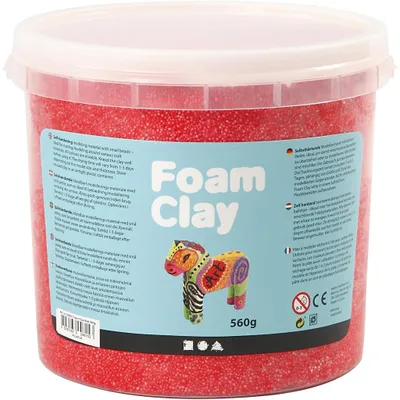 Produktbild von Foam Clay Modelliermasse rot 560g - kreatives Spielzeug für Kinder