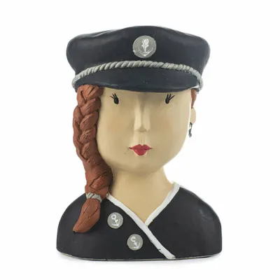 Produktbild von Ladykopf Kapitänsfrau, Höhe 25cm, Handarbeit, von Baden