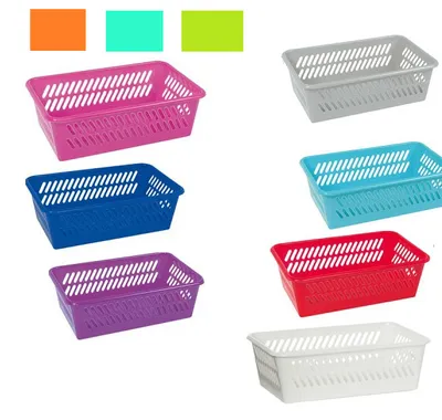 Produktbild von Haushaltskorb Kunststoff 20 x 10,3 x 4,9 cm, Farbe:pink