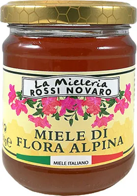 Zdjęcie produktu dla Włoski miód z kwiatów alpejskich, 250 g (Miele di Flora Alpina)