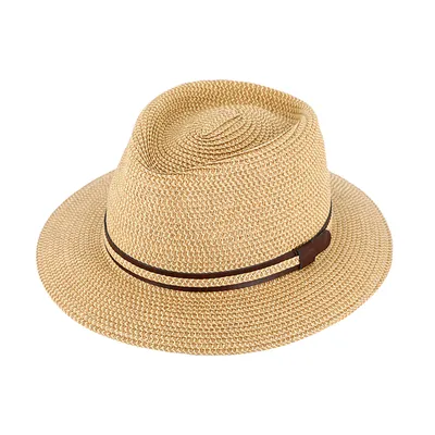 Produktbild von Fiebig Papierhut Traveller melange mit PolyurethanGarnitur Beige Gr. 59