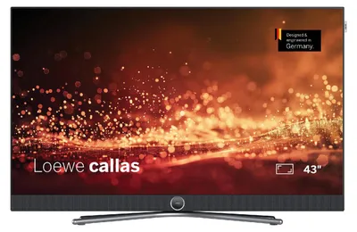 Obrázok produktu pre Televízor Loewe callas 43, 43 palcov, Vyvinutý v Nemecku, LED displej, HDR10, Dolby Atmos, Smart TV, Full HD, Integrovaný soundbar, HDMI a USB