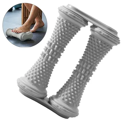 Produktbild von Fußmassage-Roller für Plantarfasziitis, tragbarer Gummi-Fußroller, lindert Fußgewölbeschmerzen, Fersensporn, Druck- und Nervenschmerzen