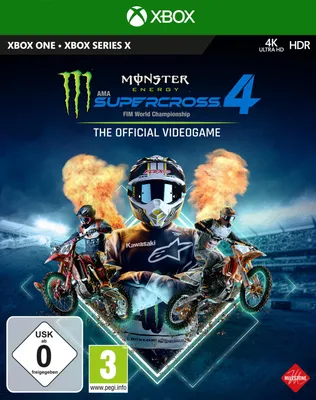 Produktbild von Milestone Srl Monster Energy Supercross – The Official Videogame 4, Xbox One, Multiplayer-Modus, E (Jeder), Physische Medien