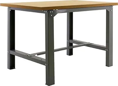 Produktbild von PROREGAL Werkbank BUFFALO WOOD | HxBxT 87x180x75cm | Traglast 600kg | Grau