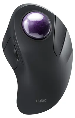 Productafbeelding van Trackball muis draadloos - Ergonomisch - 5 DPI-niveaus - Bluetooth en USB - Zwart