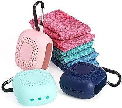 Produktbild von NAQ kühlendes Handtuch Mikrofaser Handtücher kompakt, Ultra leicht & schnelltrocknend Schnelltrocknend Sporthandtuch Strandhandtuch Reisehandtuch für Sport,Camping, Fitness,Yoga (3PCS)