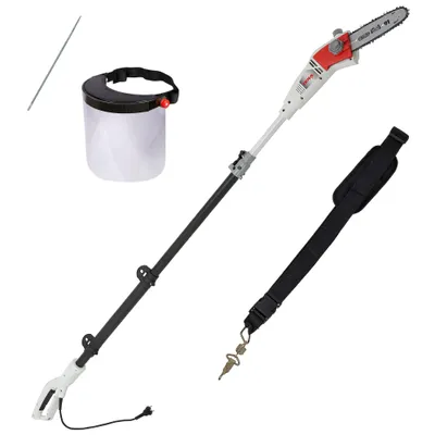 Produktbild von IKRA Elektro Teleskop Astsäge Hochentaster IEAS 750| 750 W | 20,3 cm OREGON Schwert | Arbeitshöhe bis 4 m | mit Schutzschild & Feile