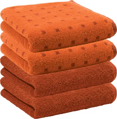 Produktbild von Erwin Müller Handtuch Sigmaringen" 4er-Pack terra 50x100 cm"