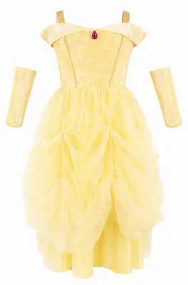 Image de Robe de déguisement Belle Tiny - 5 à 6 ans - Jaune | par Great Pretenders