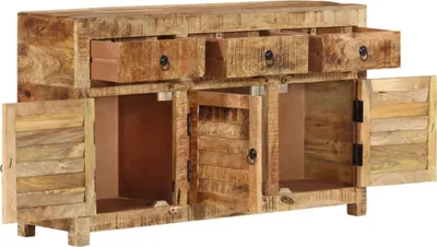 Produktbild von vidaXL Sideboard 110x30x65 cm Massivholz Mango