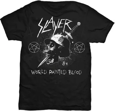 Obrázek produktu pro Slayer - Tričko "World Painted Blood" pro muže RO11731 (S) (Schwarz)
