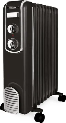 Image de Radiateur bain d'huile 2000w noir - Scholtes - SCHV709N -