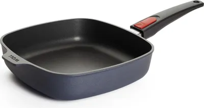 Produktbild von Woll Diamond Lite Gusspfanne, viereckig: abnehmbarer Stiel,  24 x 24 cm 5.5cm hoch, Alle Herdarten inkl. Induktion