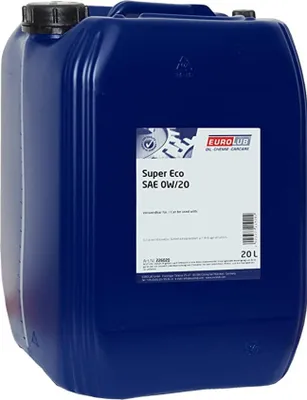 Produktbild von EUROLUB SUPER ECO für 0W-20 20 Liter Motoröl Motorenöl Synthetisch Longlife-17 FE+ MS-12145 9.55535-GSX WSS-M2C947-B1 229.71 Dexos D OV0401547 VCC Öl