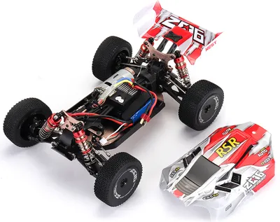 Produktbild von Rot Wltoys 144001 1/14 2.4G 4WD Hochgeschwindigkeits-RC-RC-Fahrzeugmodelle 60 km / h