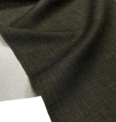 Zdjęcie produktu dla Miękki materiał przypominający len, do szycia - szerokość 145 cm - kolor antracytowy - 5 metrów