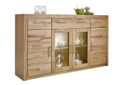 Produktbild von Highboard Anrichte Kommode Sideboard Kernbuche teilmassiv geölt