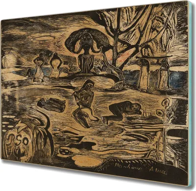 Produktbild von Coloray Kochplattenabdeckung Herdabdeckplatte 60x52 cm Hackbrett Schneidebrett Küchenbrett - Mahan und zahlbar Gauguin