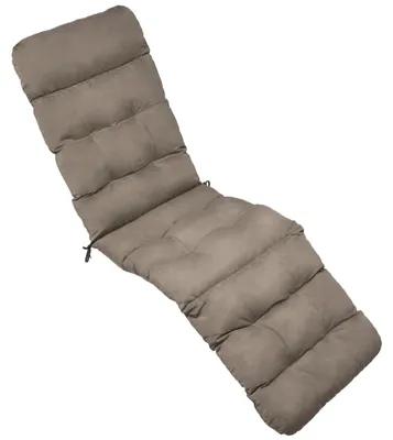 Produktbild von Beautissu Bequeme Liegenauflage Deckchair, 200x50x8 cm, Taupe