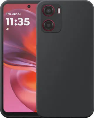 Immagine prodotto di Adatto per Motorola Moto G05 / E15 Custodia del telefono Custodia flessibile in silicone TPU - Custodia posteriore flessibile in silicone TPU - Nero - Smartphonics