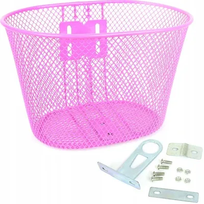 Produktbild von JET A656 Kinder-Fahrradkorb vorne Stahl rosa