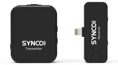 Produktbild von SYNCO G1L 2,4G-Funkmikrofonsystem mit Anstecksender und Mini-Empfaenger, 150 m Reichweite, integrierter Akku fuer mobiles Vlogging, Live-Streaming, Interview-Videoaufzeichnung
