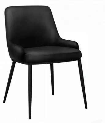 Produktbild von Mila | Hotel Stuhl | Leder | Schwarz | Gastrostühle, Bistro Stuhl