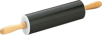 Image de Rouleau à pâte antiadhésif Ibili, acier inoxydable, noir/marron
