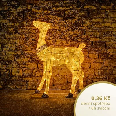 Obrázek produktu pro LED světelná laň, 150 cm, 140 teple bílých diod