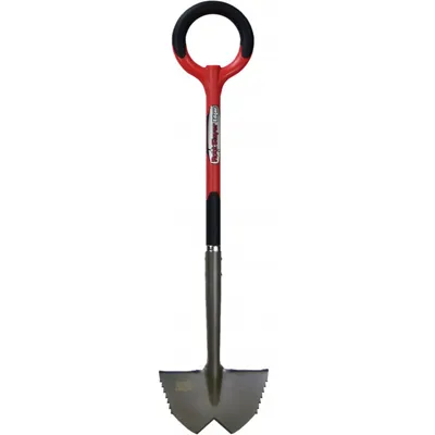 Produktbild von Root Slayer Rasenkantenstecher, 25 cm Arbeitsbreite, Kantenstecher, Klinge mit Zähnen zum Schneiden der Wurzel, rot