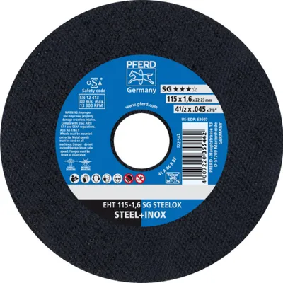 Produktbild von PFERD 61340422, 11,5 cm, 1,6 mm, 13300 RPM, 25 Stück(e)