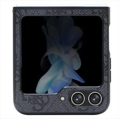 Zdjęcie produktu dla Etui Guess Leather 4G Diamond Triangle Na Samsung Galaxy Z Flip 5 - Czarne